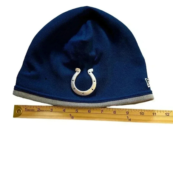 New Era NFL Indianapolis Colts On Field Sideline Tech Knit Beanie One Size - Picture 4 of 6